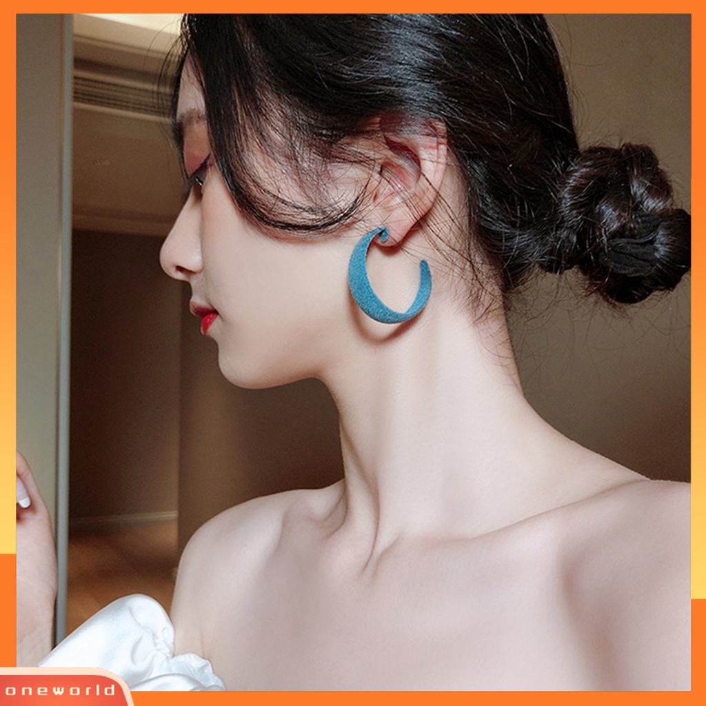 [WOD] Wanita Musim Dingin Jatuh Vintage Hoop Earrings Ear Studs Hadiah Untuk Pesta Banquet Club