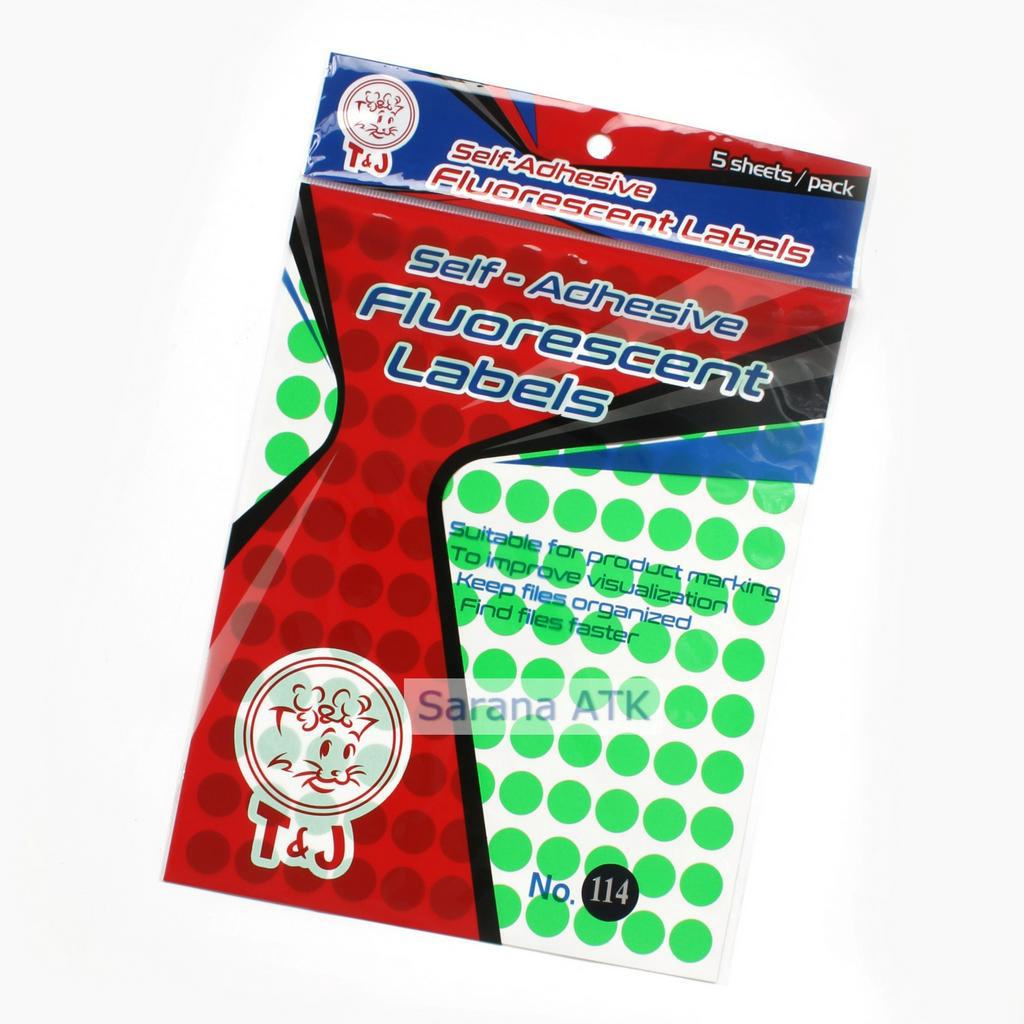 LABEL TOM & JERRY WARNA NO. 114 HIJAU - 1 Pad