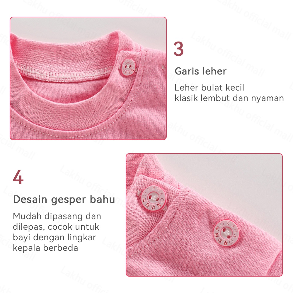 Lakhu Baju Tidur Anak Setelan Set Piyama Bayi Anak Lengan Panjang Bahan Lembut Import