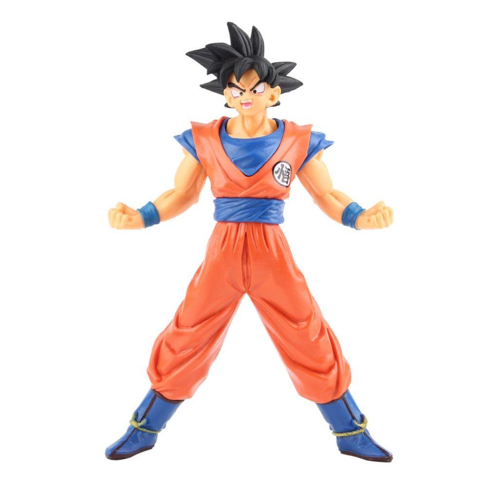 NEEDWAY Needway Son Goku Anime Figure Hadiah Natal Anak Hadiah Desktop Ornamen Anime Peripheral Anime Kostum Alat Peraga Anime Jepang Figure Model Mainan Goku Figure Toy