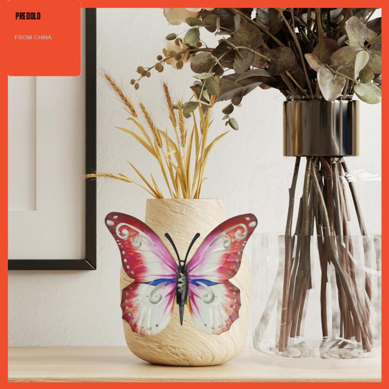 [Predolo] Butterfly Metal Wall Art Decors Background Farmhouse Patung Dinding Gantung