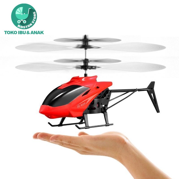 Bostonstore Mainan Pesawat Anak dengan infrared/Sensor Tangan Flying Helikopter