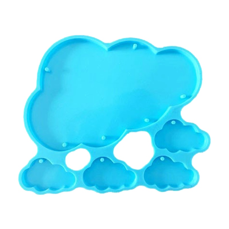 Siy Berbentuk Awan Membuat Perhiasan Cetakan Silikon Hiasan Dinding Liontin Kristal Epoxy Resin Cetakan DIY Kalung Gantungan Kunci