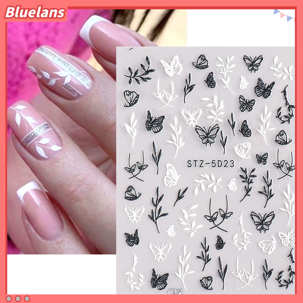 [BLM] Stiker Kuku Lovely DIY Paper Classic Camellia Stiker Dekorasi Kuku Untuk Wanita