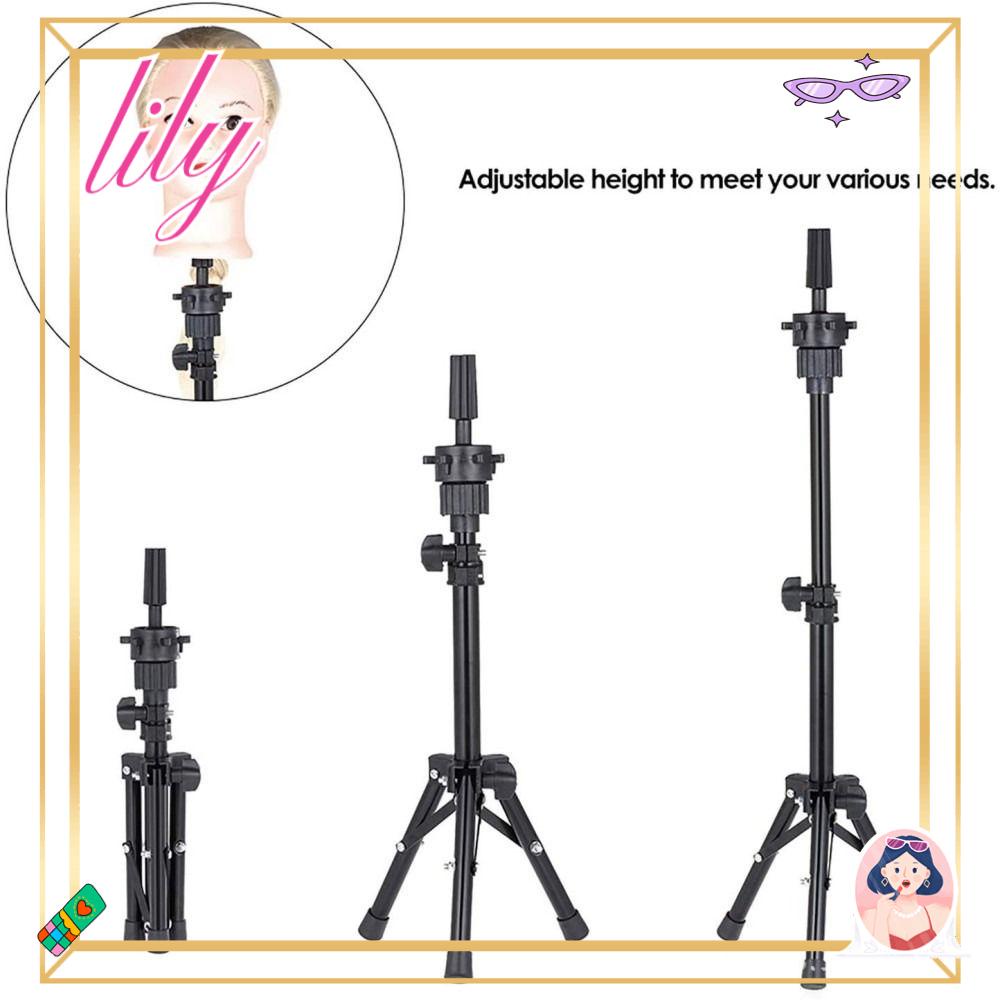 Lily Tripod Bracket Head Holder Alat Pelatihan Wig Stand Clamp Holder