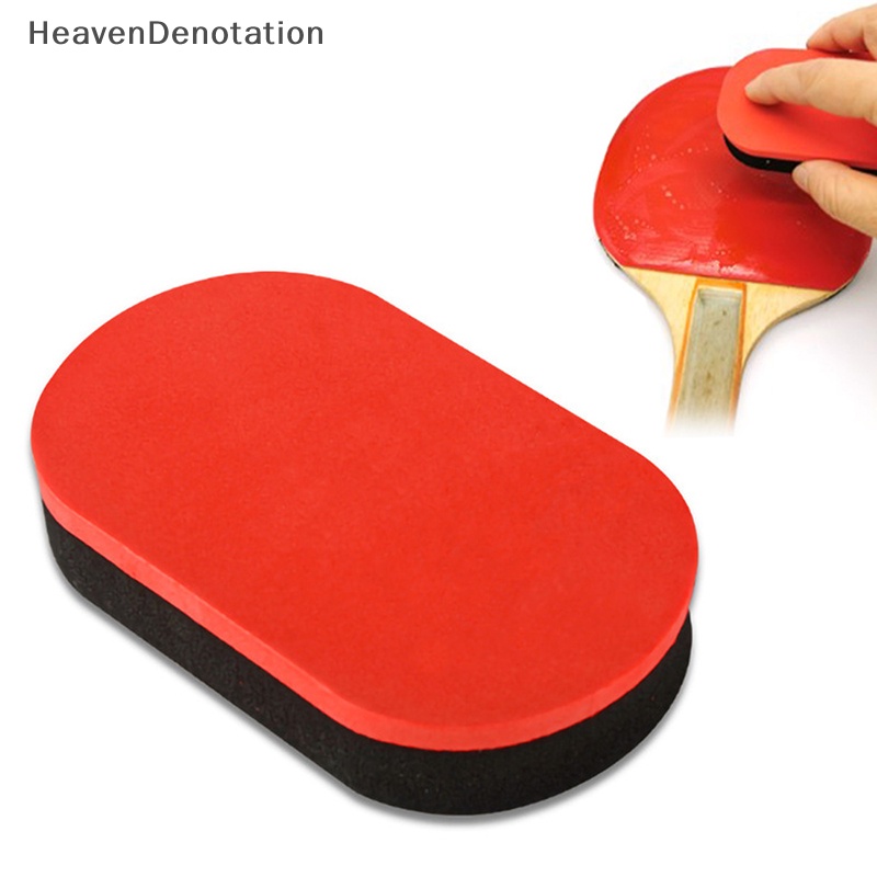 [HeavenDenotation] Spons Pembersih Tenis Meja Portable Mudah Digunakan Raket Pingpong Karet Cleaner HDV