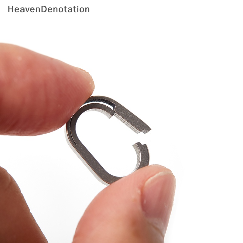 [HeavenDenotation] Gesper Titanium Mini Kecil Gantungan Kunci Pinggang Rantai Aksesoris Alat Outdoor HDV