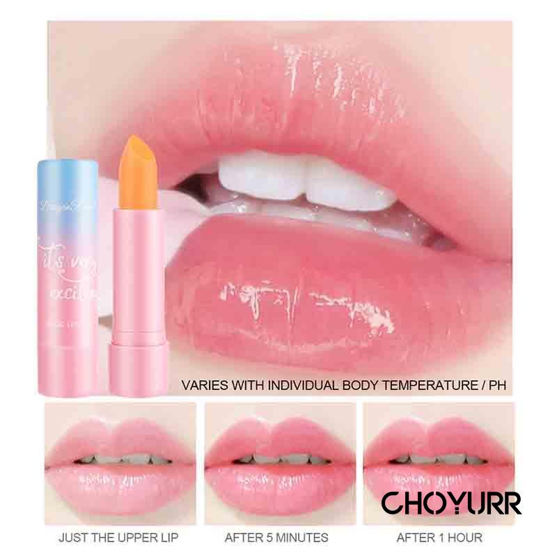 【COD】Lipstik Jeli Pengubah Warna Lipstik Pelembab Warna Tahan Lama Lipstik Buah Lipstik Cepat-CH