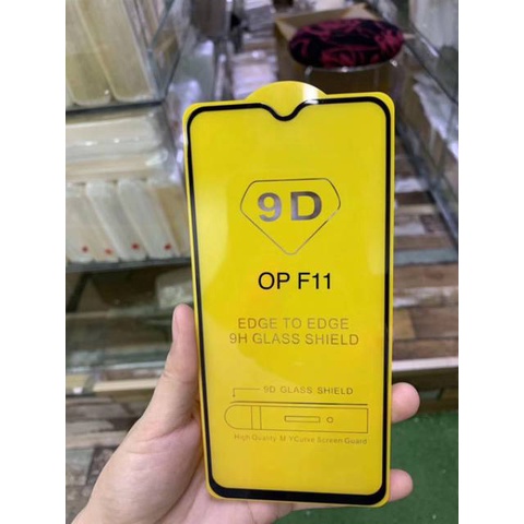 Oppo f11 premium Temperglass full cover full screen