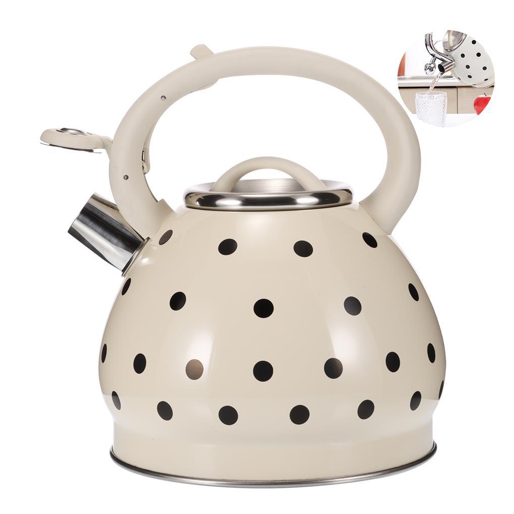 Whistling Kettle Universal Wadah Rebus Rumah Tangga Bintik Sederhana Stainless Steel Teko Teh Air Boiler Peralatan Masak