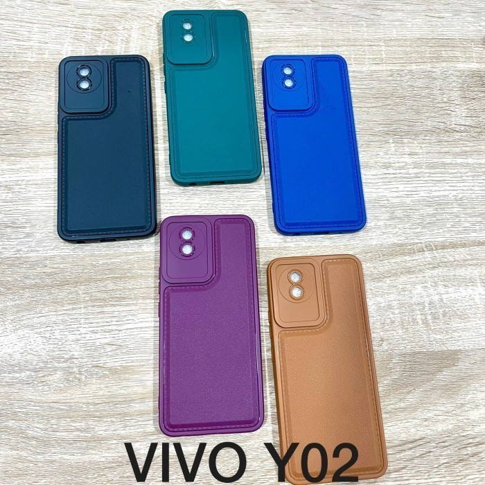 Case LEATHER PRO CAMERA Vivo V27 5G/V27E/V25E Softcase Kulit Sintetis