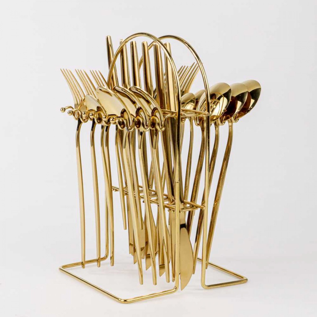 EWIN Set Alat Makan Sendok Garpu Elegan Cutlery Stainless Steel 24 PCS