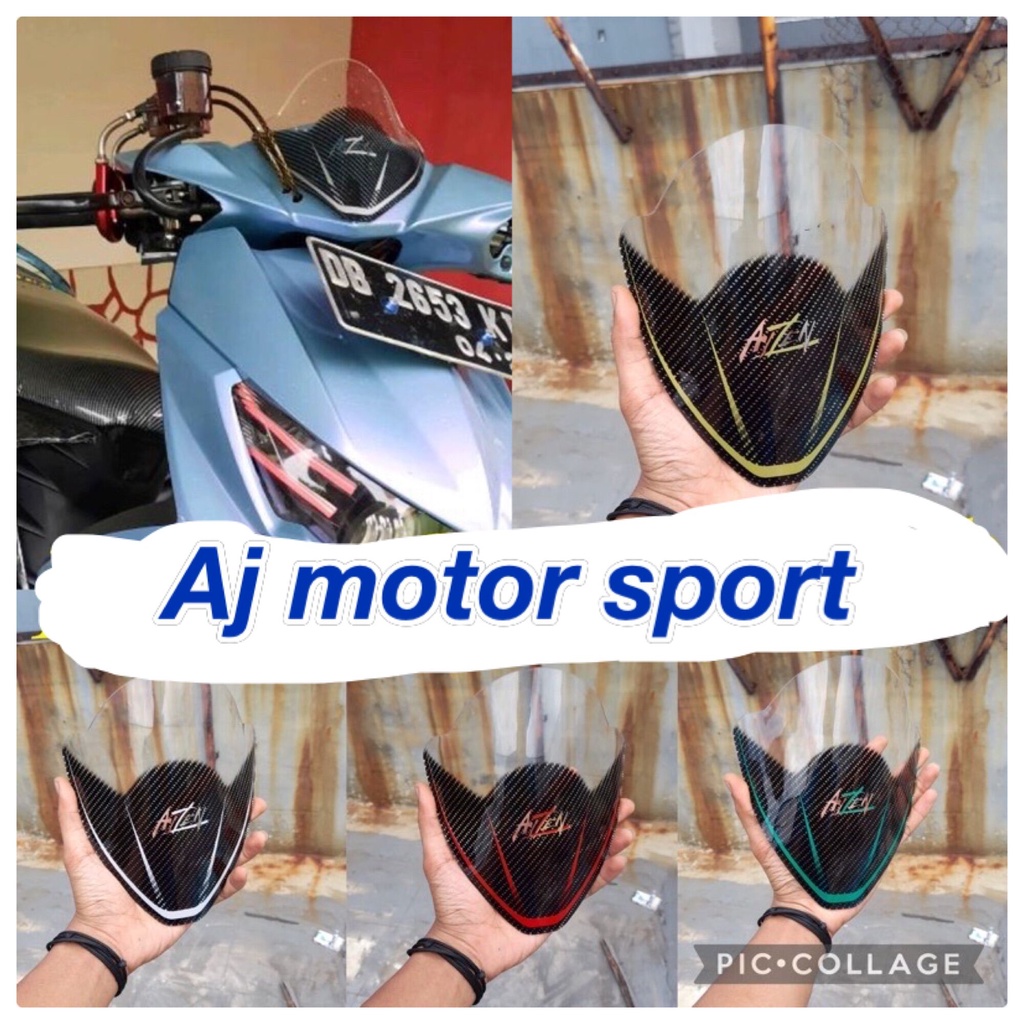 VISOR MIO SOUL GT KARBON WINDSHIELD MIO SOUL GT 115 CARBON KARBON HITAM MDL MHR MIO SOUL GT 115 MIO 