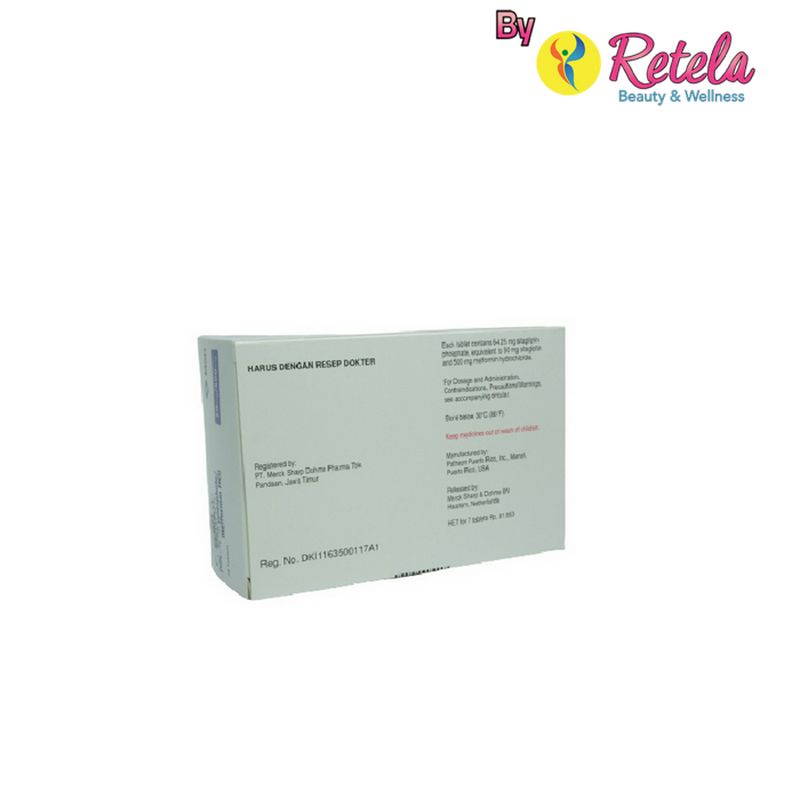 JANUMET 50MG/500MG 1 STRIP  7 TABLET