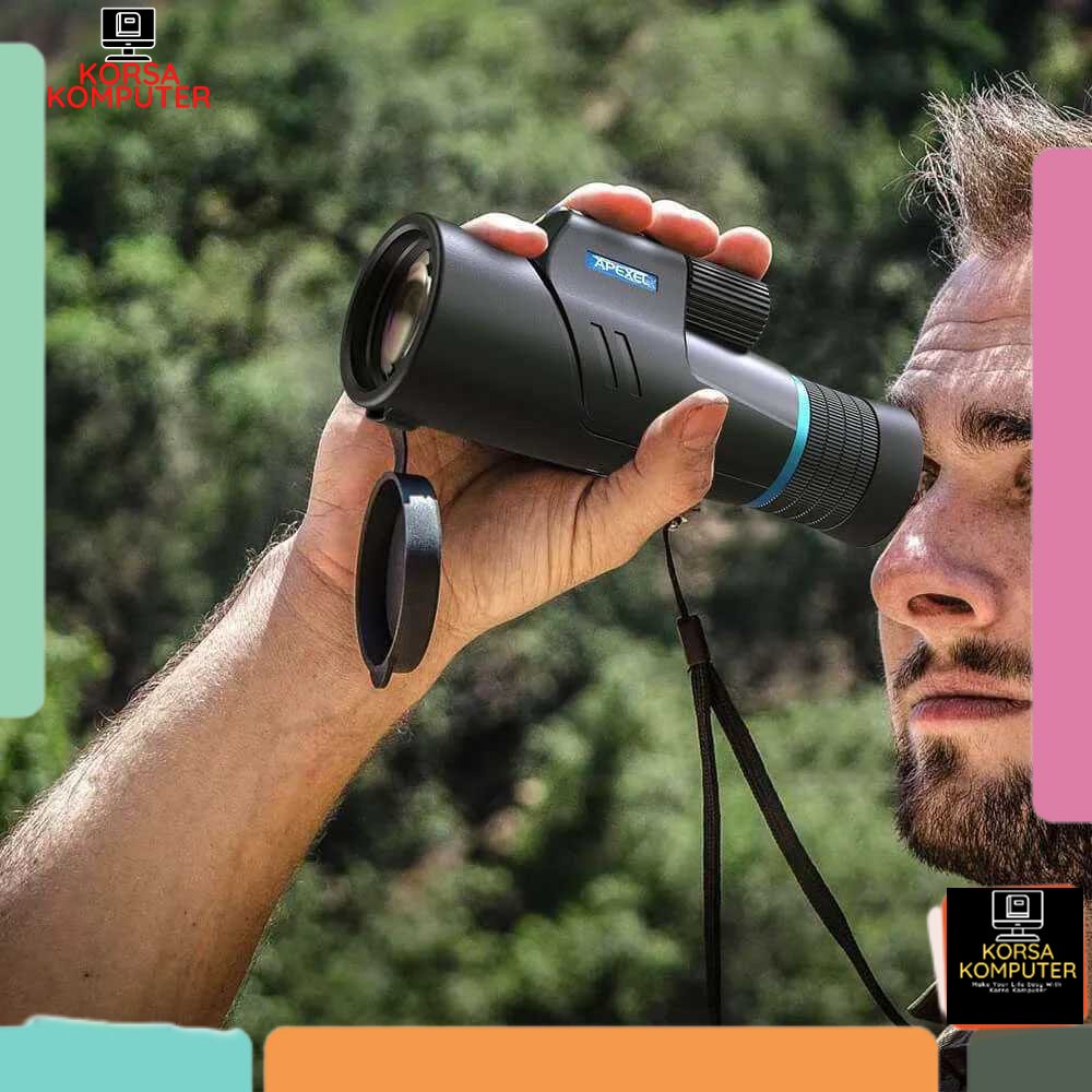 Teropong Monocular Telescope Teropong monokular Teleskop Zoom 10-20X - APL-10-20X50 APEXEL Original