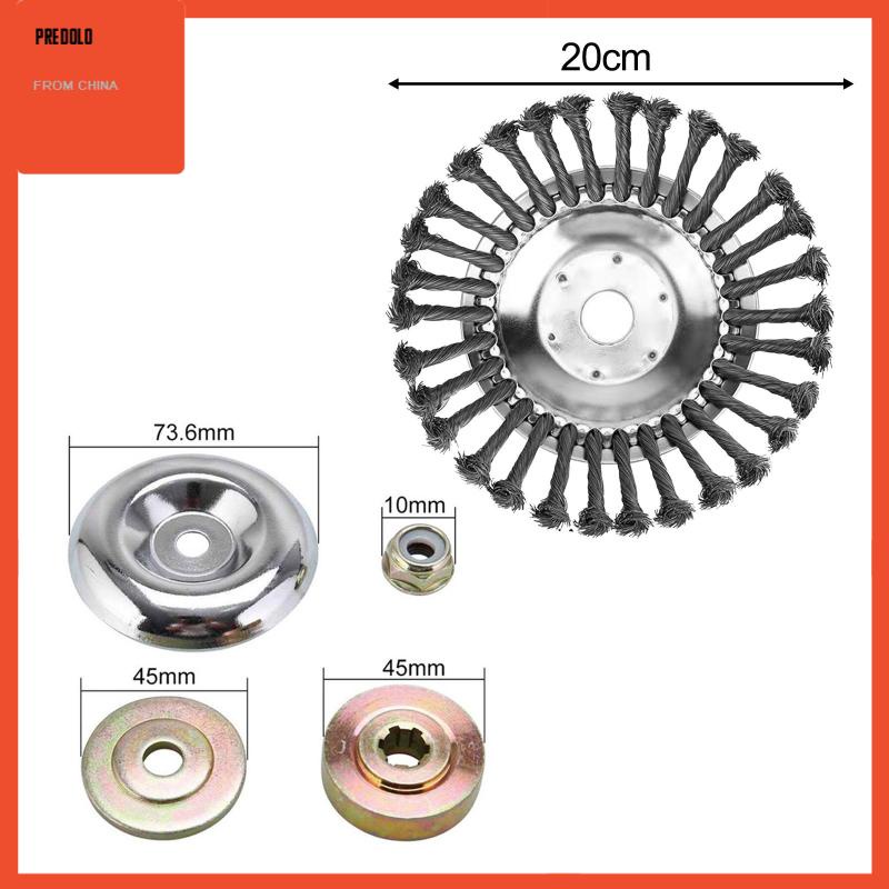 [Predolo] Kepala Pemangkas Pemotong Brush Rotary Bahan Baja Untuk Taman Trimmer Mower Loggers