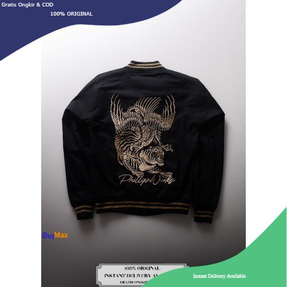 Phillipworks Black Tiger Sukajan / BuyMax / Phillip Works / Jaket PhillipWorks Heavyweight Series