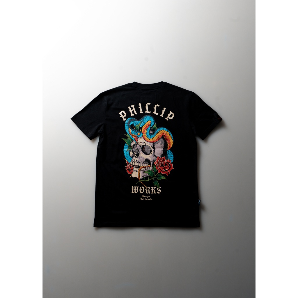 Phillipworks Never Surrender Black Tee Shirt / T-Shirt BuyMax / Phillip Works / Kaos PhillipWorks