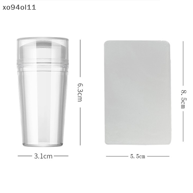 Xo Desain Kuku Silikon Bening Nail Art Scraper Nails Gel Kutek Stamping OL