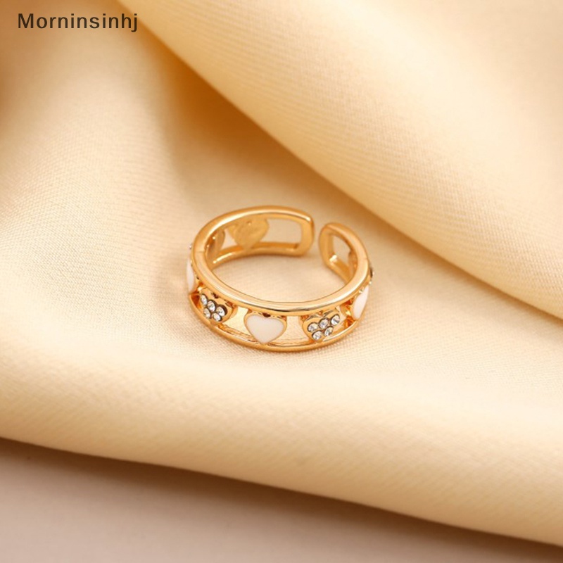 Mornin Fashion Cinta Hati Cincin Terbuka Geometris Rings Untuk Wanita Gadis Berongga Keluar Jantung Cincin Pernikahan Band Pesta Elegan Perhiasan Hadiah 1 Buah id