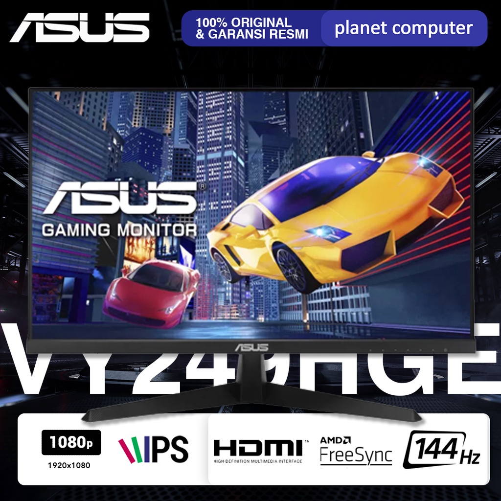 Monitor LED Gaming Asus VY249HGE 24&quot; FHD 1ms 144Hz IPS AMD FREESYNC