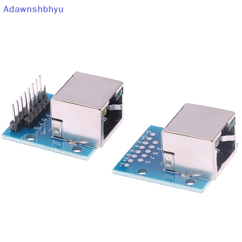 Adhyu RJ45 Network Port Adapter Kepala Kristal Female Socket Circuit Board Dengan ID Lampu