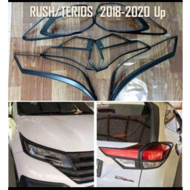 Garnis Lampu Rush/Terios Garnish Depan Belakang Rush/Terios 2017-2024