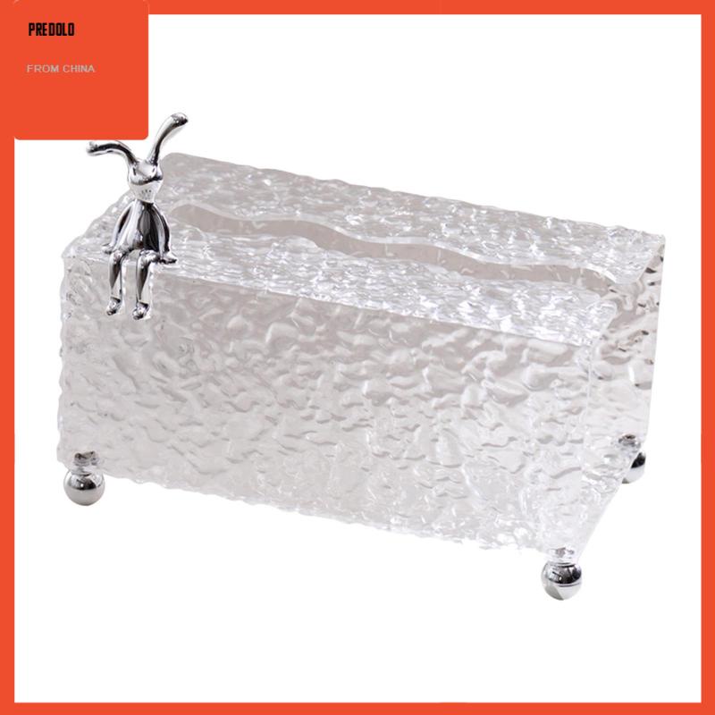 [Predolo] Kotak Tisu Persegi Panjang Cover Bahan Akrilik Untuk Ruang Tamu Meja Rias Dapur