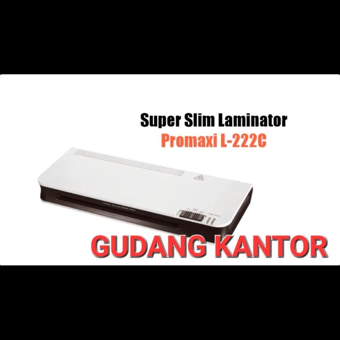 MESIN LAMINATING PROMAXI LM-222C HOT &amp; COLD SIZE A4 &amp; F4 - Super Slim Laminator