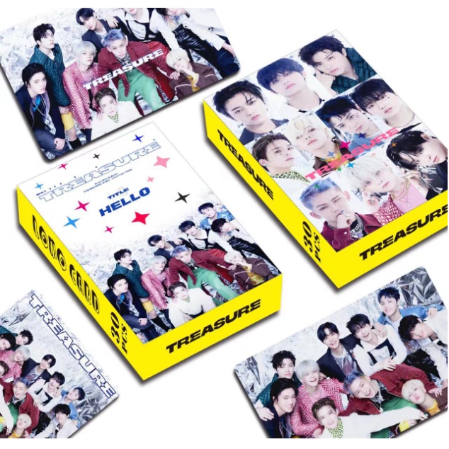 55pcs/box TREASURE Photocards THE SECOND STEP : CHAPTER ONE Album JIKJIN LOMO Card Postcard ((In STOCK) Kpop fan)