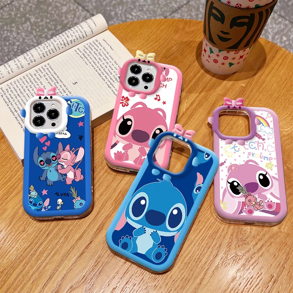 Case Kartun OPPO A17 A17K A57 2022 A16 A16K A78 A15 A54 A53 A12 A5S F11 A3S A31 A52 A92 A94 A93 A37 F9 A1K Reno 5a76 A96 A36 Malaikat Lucu Dan Jahitan Soft Silicone Case Cover