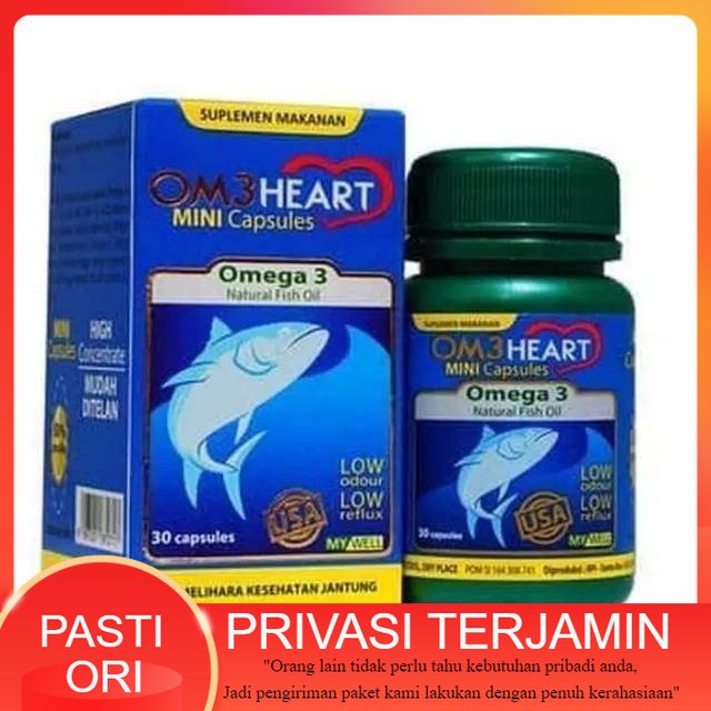 OM3HEART 60 Kapsul / OM3HEART ISI 60S / OMEHEART CAPSULES OMEGA 3 / OM3 HEART