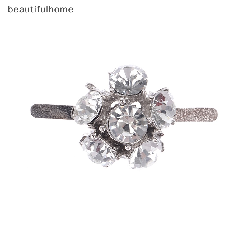 {beautifulhome} 1pc Women Shoes Clip DIY Rhinestones Pesona Sepatu Perhiasan Logam Sandal Gesper Dekorasi Tumit Tinggi Shoe Flower Shoes Accessories.