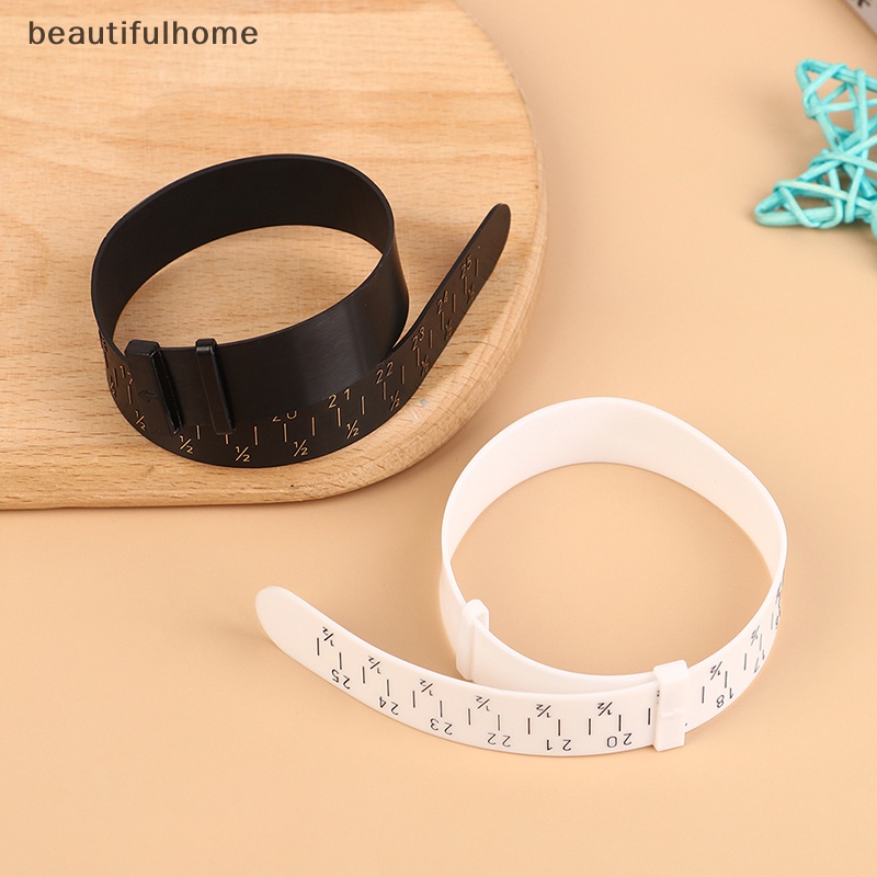 {beautifulhome} 1pc Plastik Bangle Sizer Gauge Adjustable Wrist Bracelet Alat Ukur Ukuran.