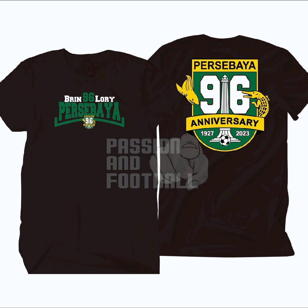 T-SHIRT PERSEBAYA BRIN96LORY ANNIVERSARY 96 TAHUN (BAYAR DITEMPAT)