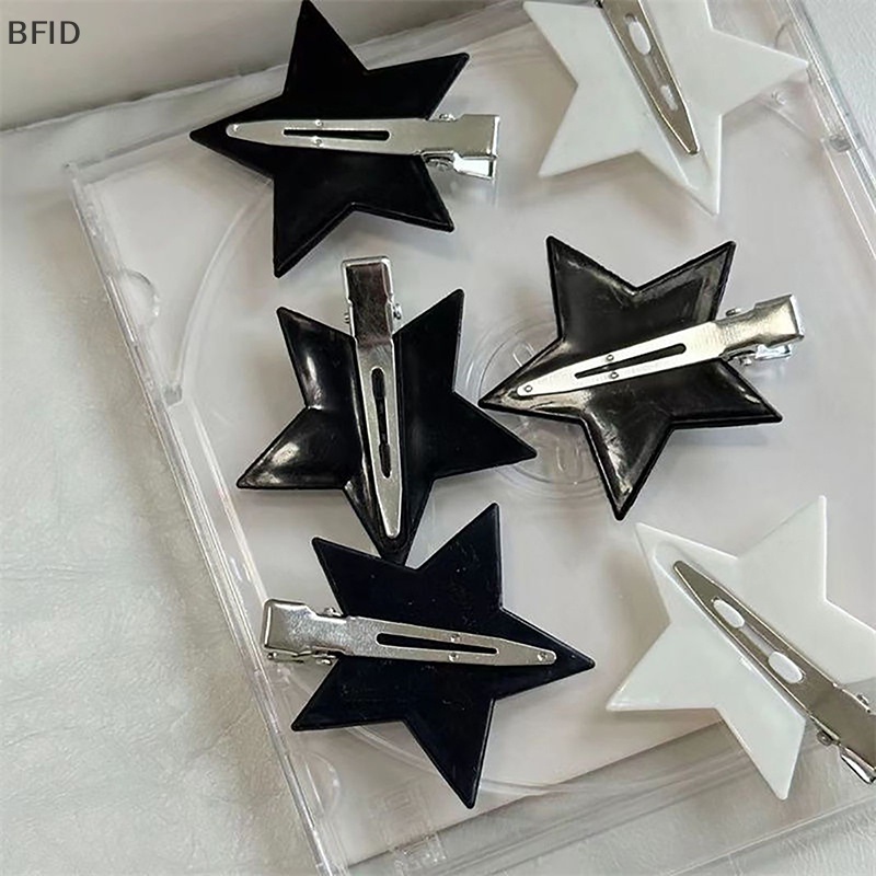 [BFID] Jepit Rambut Bintang Manis Keren Pesona Sederhana Baru Metal Bobby Pin Y2k Alligator Clip [ID]