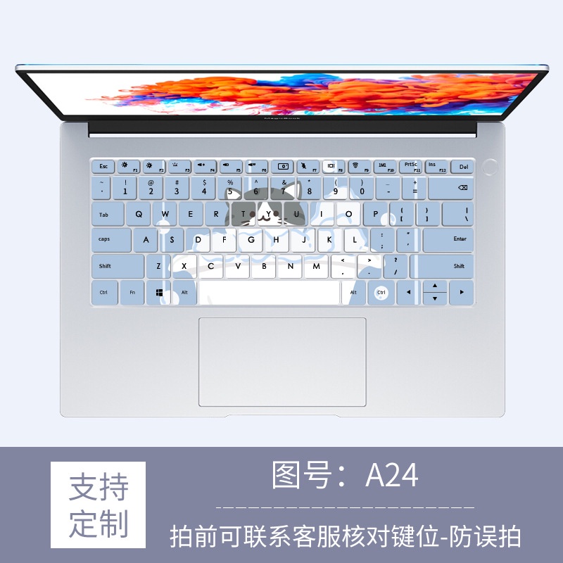 Cover Film Pelindung Debu Keyboard laptop Bunga Kartun Lucu Untuk Huawei MateBook X Pro 2021 MateBook D14 D15 MateBook 14S 13S MateBook 14magicbook 15magicbook14