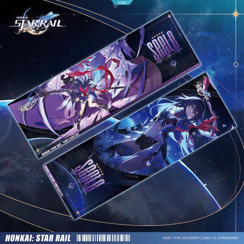 Honkai Star Rail Collection Cards Games Seele Bailu 7 Maret Dan Heng Clara Bronya Anime Tarot Card Kartu Koleksi Game Bookmark Hadiah [ZK]