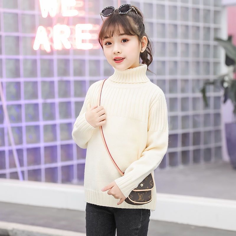 IMPORT ELLA KIDS TURTLENECK KNIT SWEATER WINTER OUTFIT OUTERWEAR SWITER ANAK MUSIM DINGIN