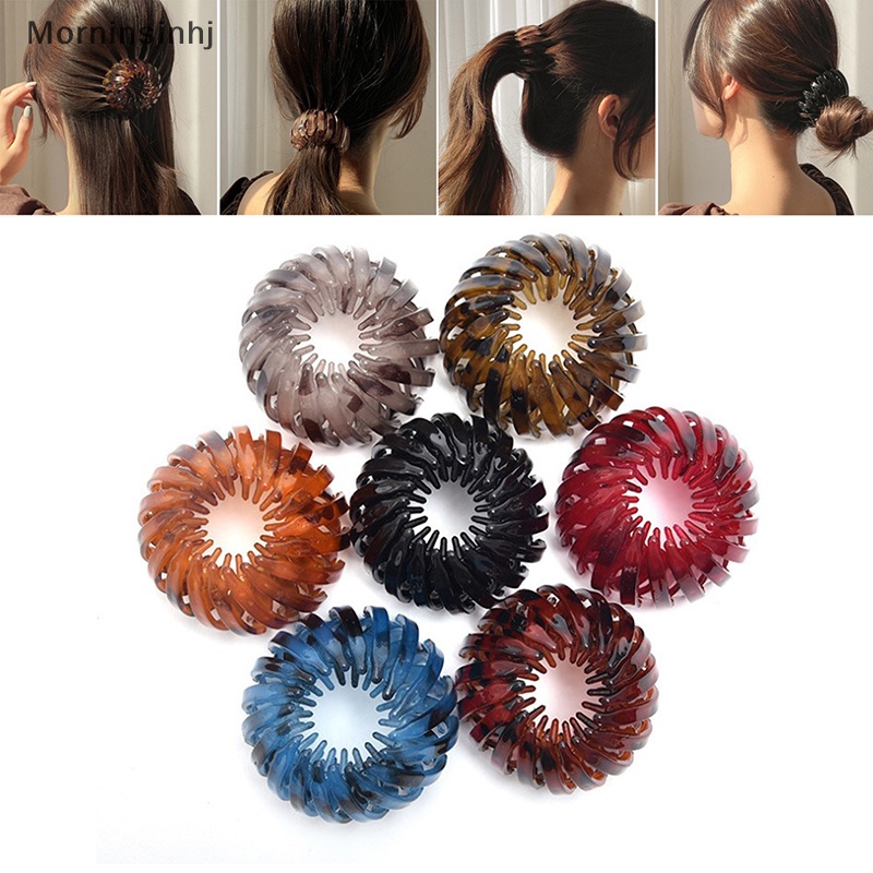 Mornin Kristal Hair Claw Hair Bun Sarang Burung Expanding Horsetail Buckle Hair Clip id