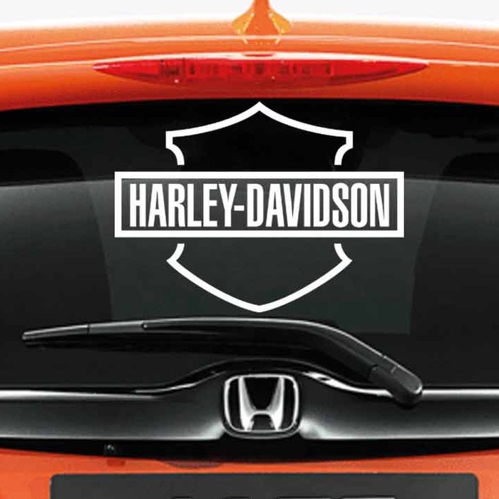 

[PS] Stiker Mobil Harley Davidson text berkualitas Sticker Cutting - Putih