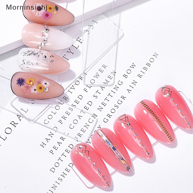 Mornin Buku Pajangan Ujung Kuku Nail Art Rak Keramas Gel Polish Kuku Palsu Manicure Box id