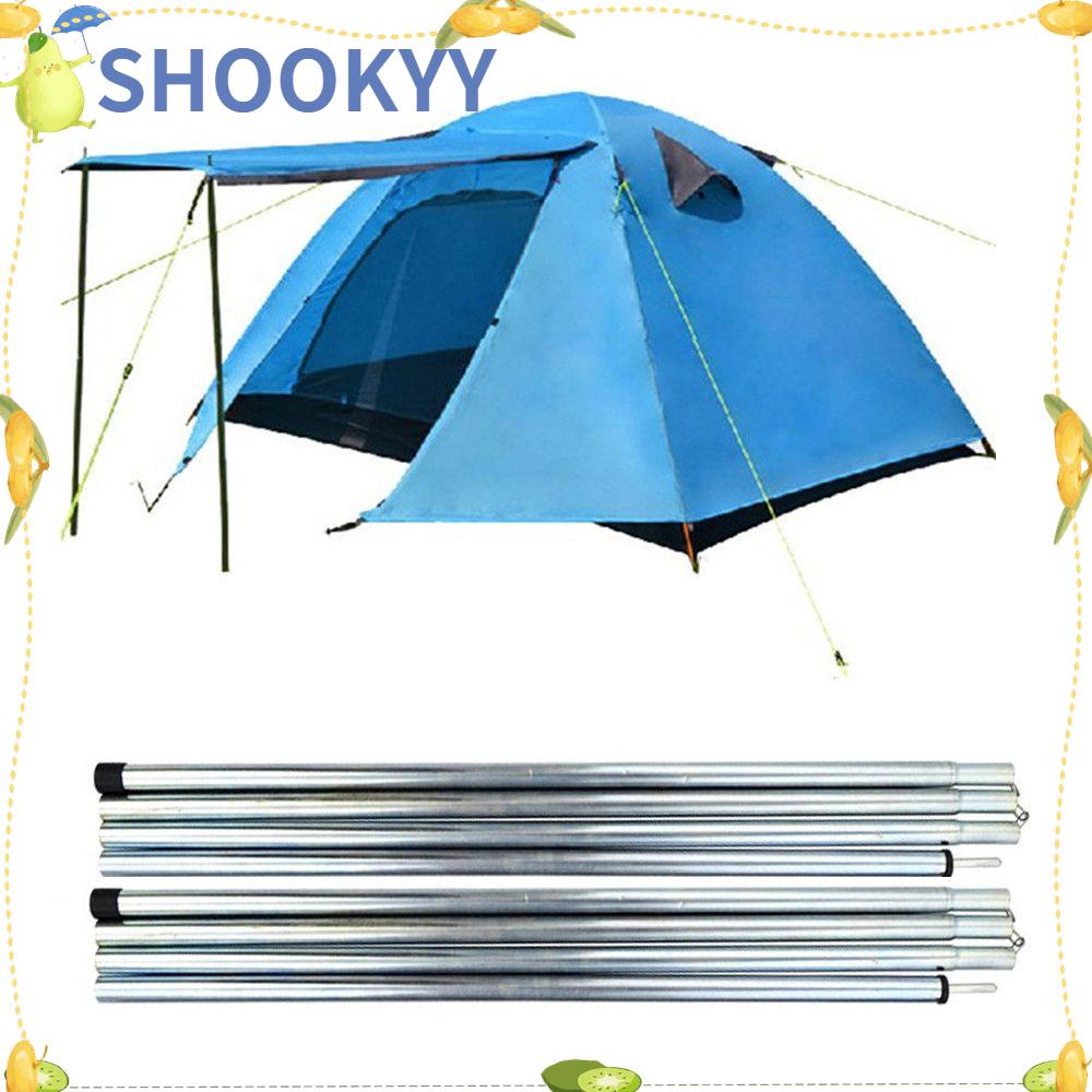 CHOOKYY Chookyy 8PCS Tiang Tenda Camping Hiking Terpal Pantai Lipat Aluminium Alloy