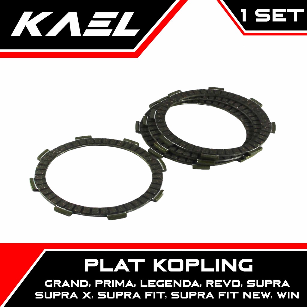 Plat Kopling Win &amp; Prima &amp; Legenda &amp; Supra &amp; Supra Fit New &amp; Grand &amp; Supra X &amp; Supra Fit &amp; Revo 100 Kampas Kanvas Kupling Set