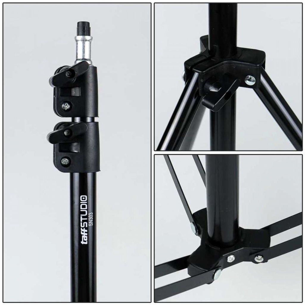 TaffSTUDIO Tripod Lighting Stand Portable 200cm for Studio Lightning