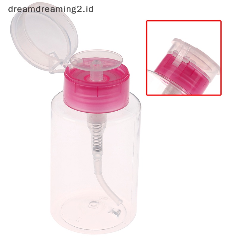 (drea) Peralatan Nail Art 160ml Kosong Pump Dispenser Remover Clean bottle Botol mini //