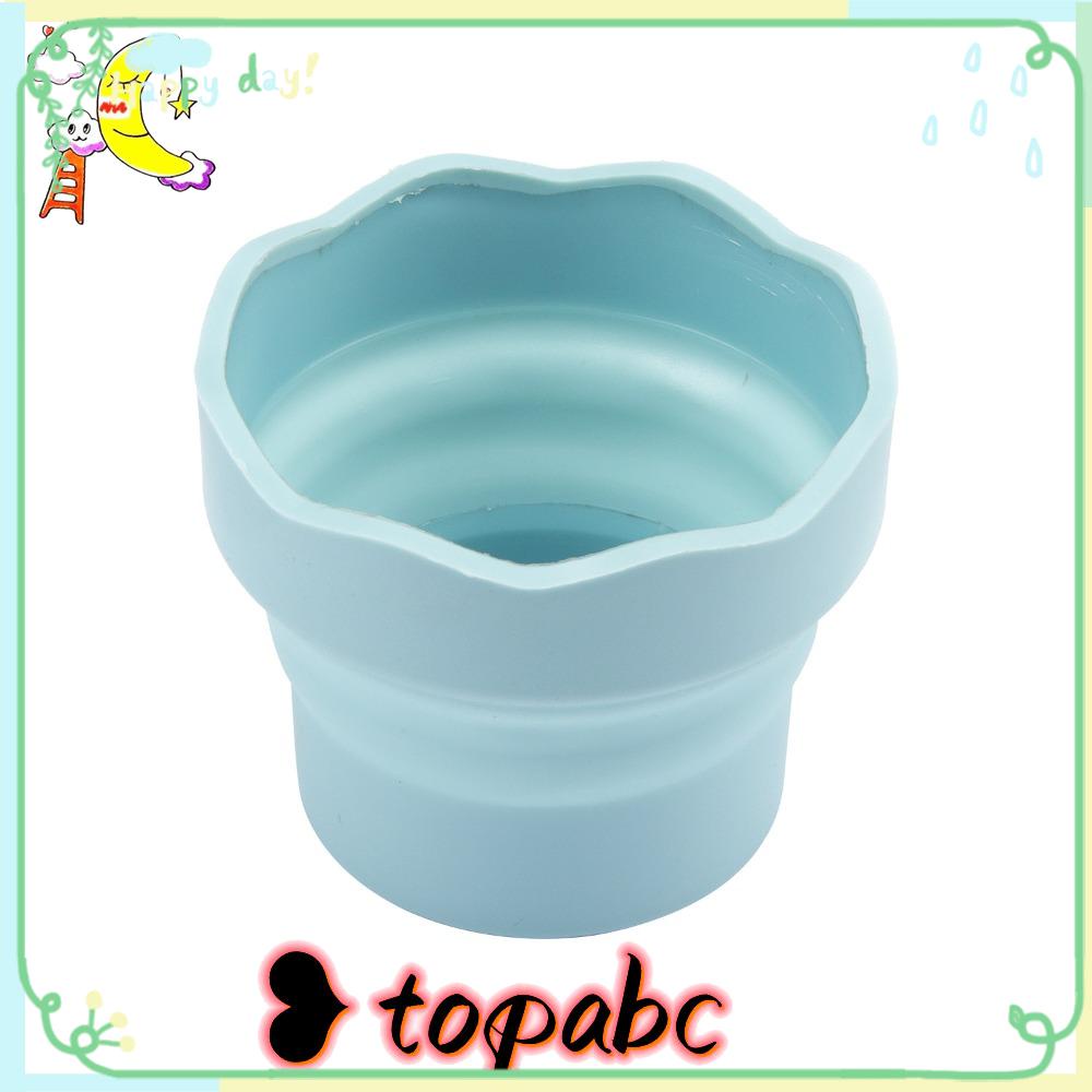 TOP Silicone Painting Cup Painting Water Cup Brush Holder Pembersih Dapat Dilipat