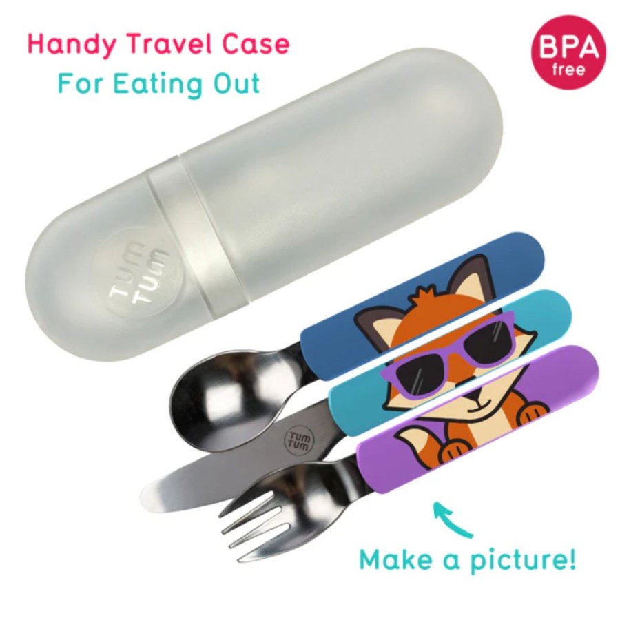 Tumtum Travel Cuttlery with Case | Sendok Set