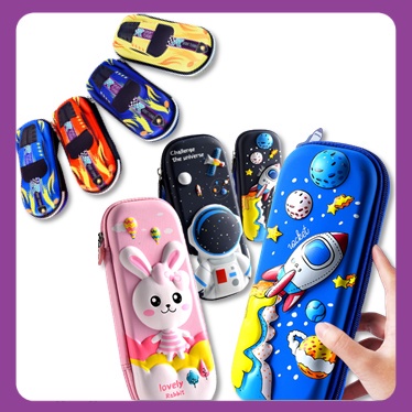 

Tempat Kotak Pensil Anak 3D Karakter Cars Astronot Galaxy Aesthetic Bahan EVA Timbul Anti Air