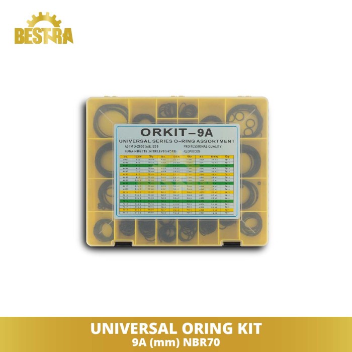 Universal Oring Kit / Oring Box 9A (mm) NBR70 / ASTM D-2000 - SAEJ200